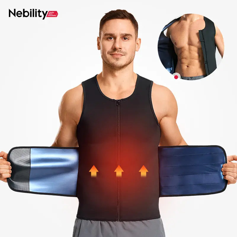 Sauna Sports Vest Suit Top