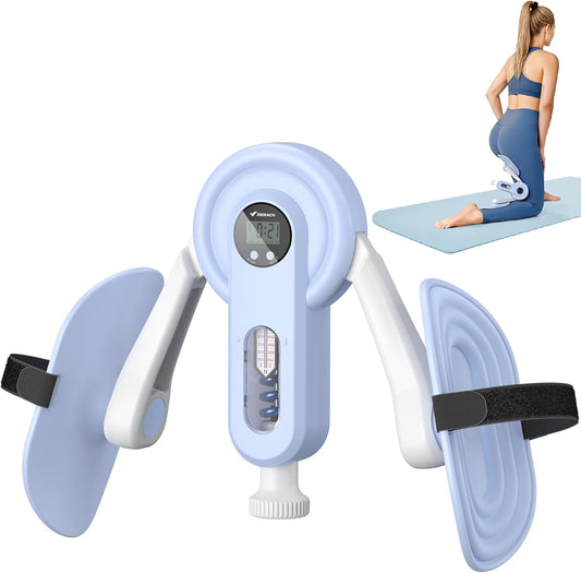 Pelvic Floor Exercise Devices, Thigh Trainer for Women/Men, Inner Thigh & Hip Strengthener with 0-135 LBS Adjustable Resistance, Kegel Exerciser, Workout Equipment for Home