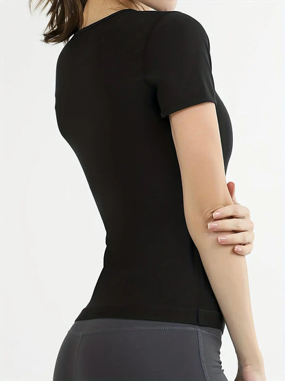 Tight Fit Sauna Sweat Workout Top